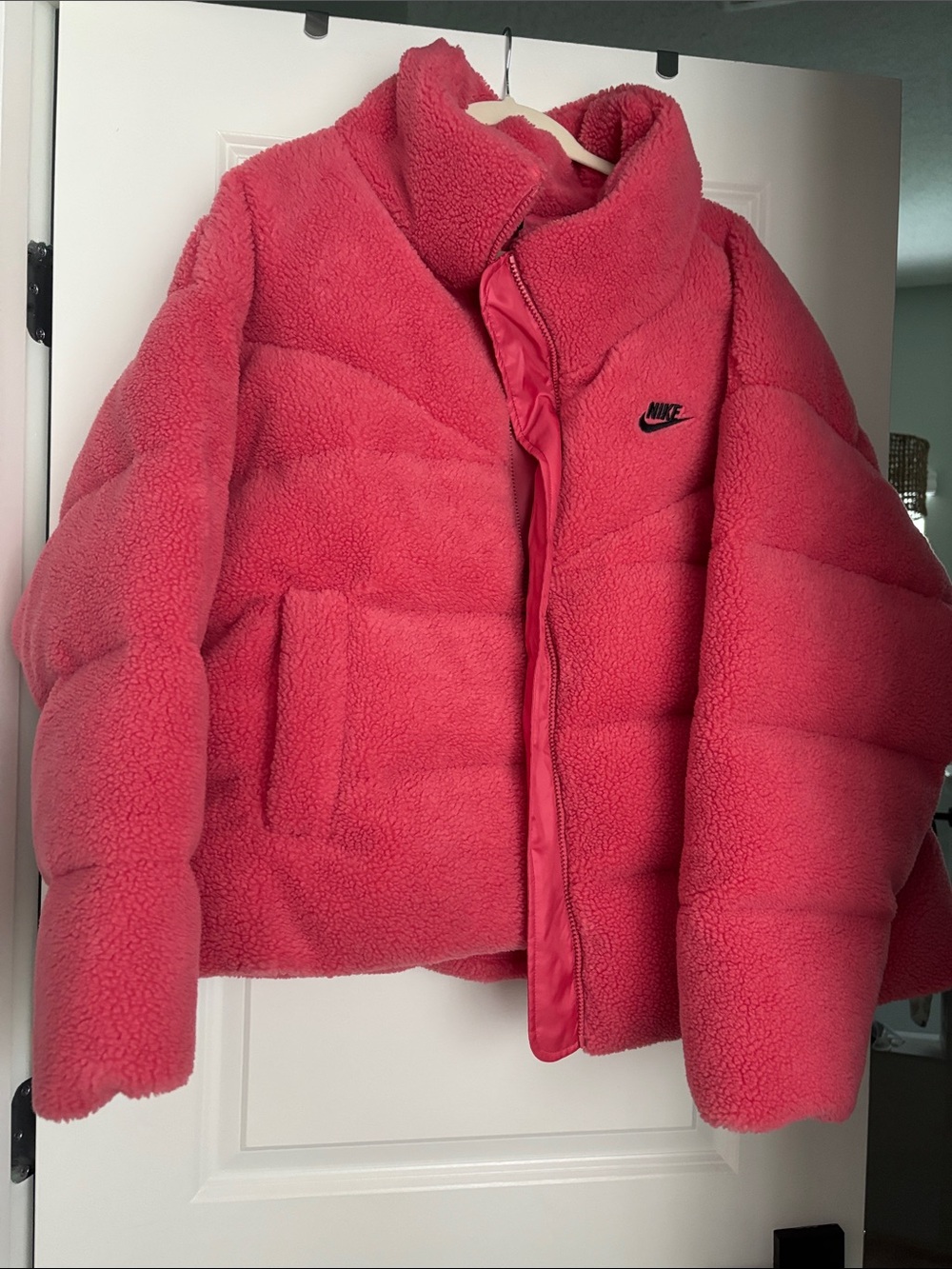 Nike Women's Hot Pink Puffer Jacket